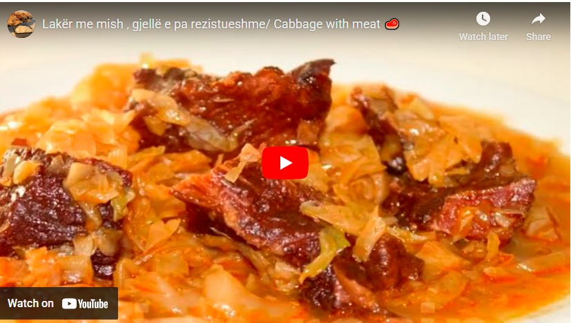 Lakër me mish , gjellë e pa rezistueshme