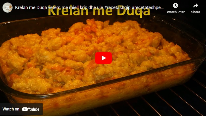 Krelan me Duqa vetem me miell krip dhe uje