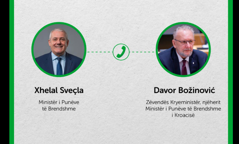Pritjet e gjata në kufijtë kroat, Sveçla telefonon ministrin Bozhinoviq