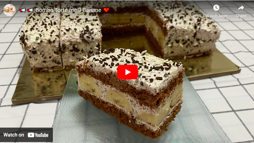 Bomba Torte me 3 Banane