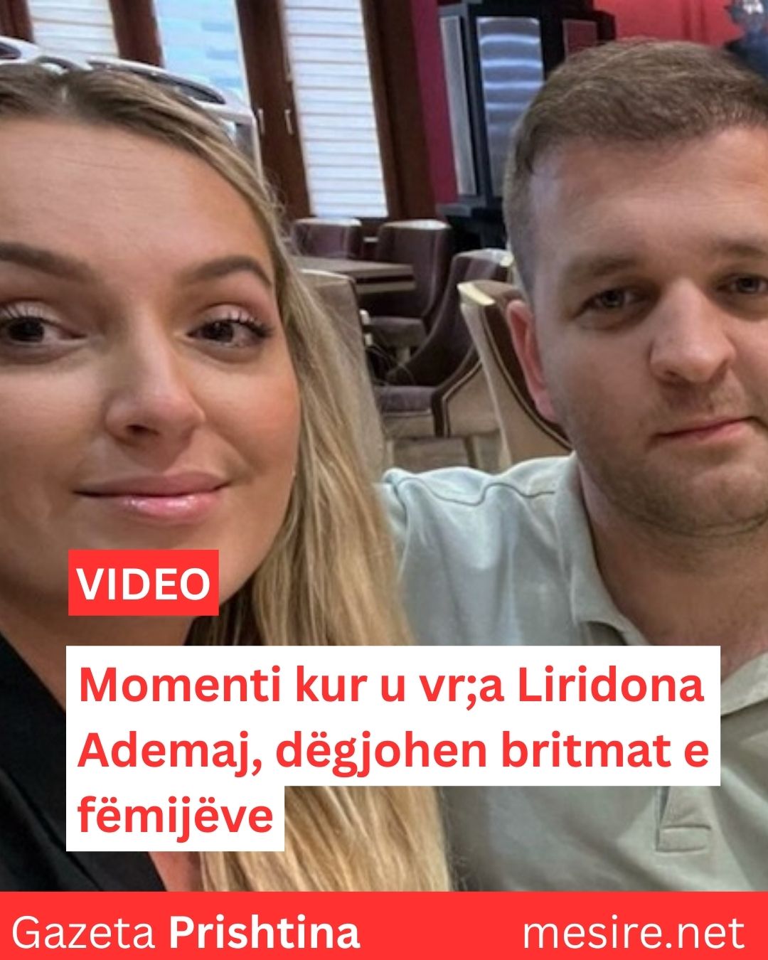 Momenti kur u vr;a Liridona Ademaj, dëgjohen britmat e fëmijëve