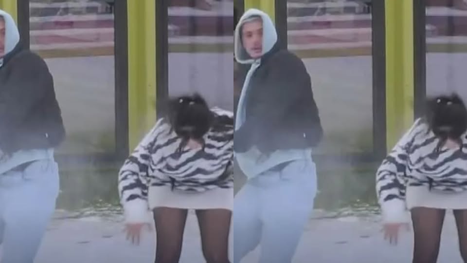 Londrimi, Klodi dhe Alba luajnë me borë (VIDEO)